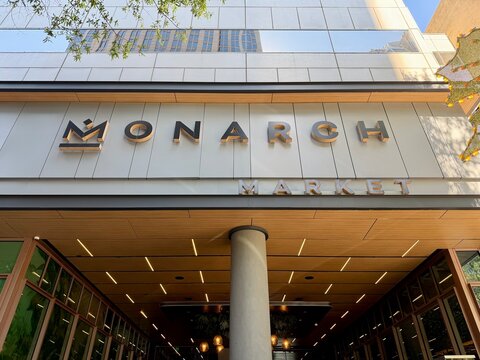 The Monarch Market in the One Independence Center building in uptown Charlotte