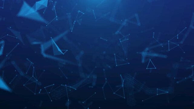 Blue Digital Network Background Animation