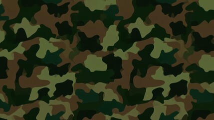 Fototapeta premium Seamless military woodland camouflage pattern for uniform design and digital backgrounds