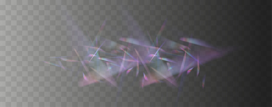 Faceted Crystal Diamond with Shining Refraction, Iridescent Light Rays and Glowing Bokeh for Jewellery, Glamour, Fantasy Design, Decoration and Modern Abstract Artwork