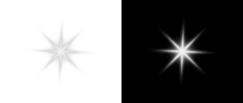 明るく輝く星のエネルギー、青い光線と金色のフラッシュ、幻想的な宇宙を表現する抽象アート