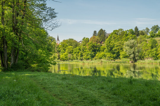Slowenien Burg Otocec, Wasserburg Insel