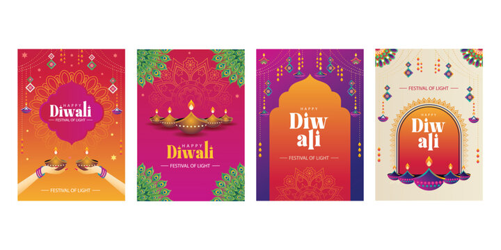Diwali festival of light poster