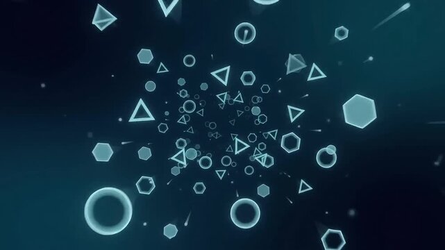 Abstract Binary Code Background with Blue Liquid Bubbles, Glowing Numbers, Digital Symbols, Circular Patterns and Futuristic Technology Texture for Web and Business Design