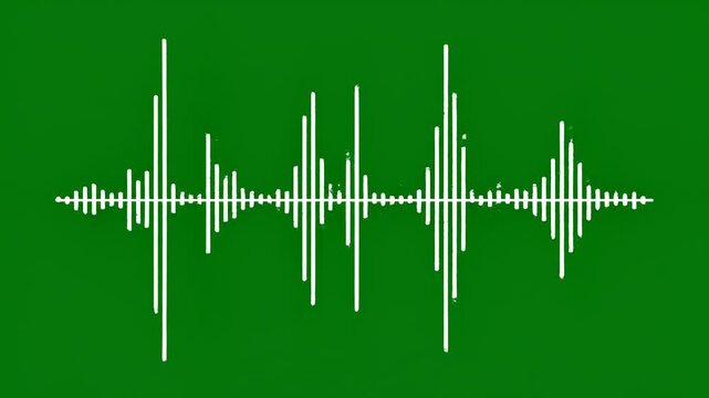 Audio Waveform Progression Showing Sound Amplitude Modulation Over Time in Digital Display