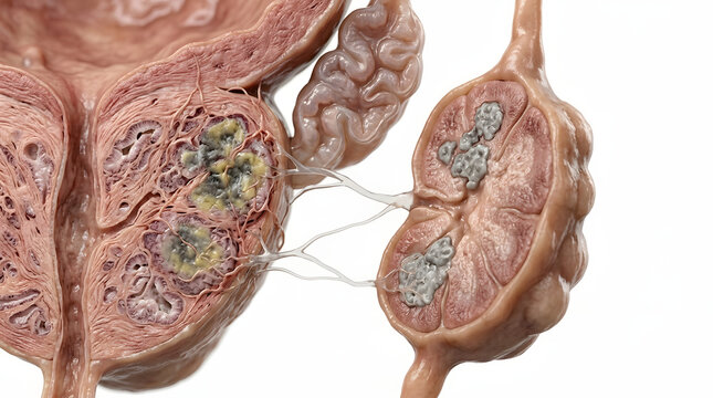 Lymph Node Metastasis &ndash; Prostate Cancer Medical Pathology Illustration 2