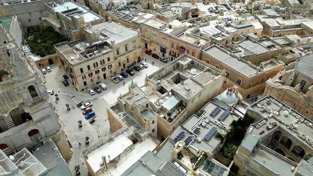 Silent City, Mdina, Malta, aerial shots