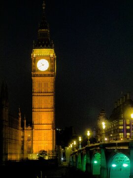 big ben at night