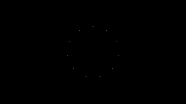Line shape blast animation, glass line explosion shiny ring highlight, with glowing radial blast, shiny sparkle lines and pop-up blust, ellipse blast element black background. 4k firework animation