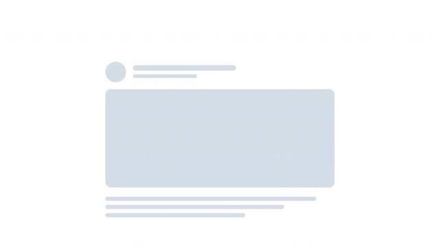 A premium modern skeleton loading interface with a smooth luminous shimmer effect traveling across content placeholders. Perfect for modern UI, SaaS, and app loading states.