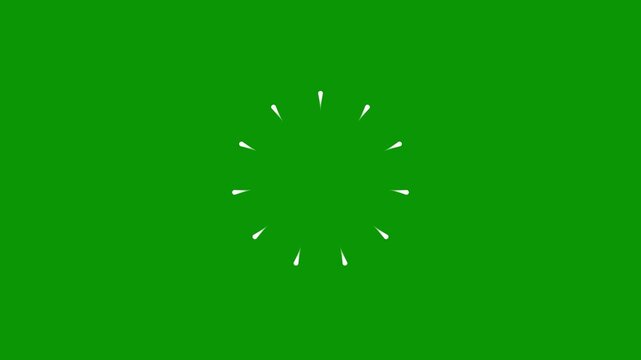 Hand drawn doodle line fireworks, glowing line blast motion graphics, geometric ring highlight effect, black background vfx animation, shiny pop-up blast element on green background. 4k loop