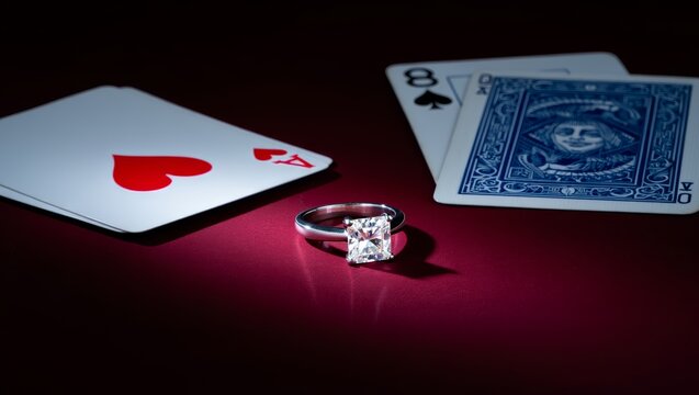 Diamond Ring and Playing Cards