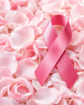Fundo de p&eacute;talas de rosas para campanha outubro rosa
