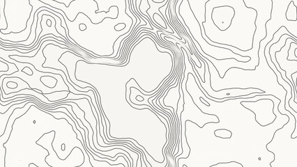 Abstract topographic map contour lines background © AmDmLib