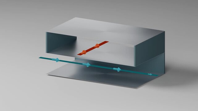 Crossflow heat exchanger channel detail with separate airflow