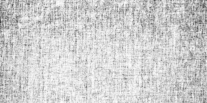 Vector fabric texture. Distressed texture of weaving fabric. Grunge background. Abstract halftone vector illustration. Black isolated on white. EPS10.