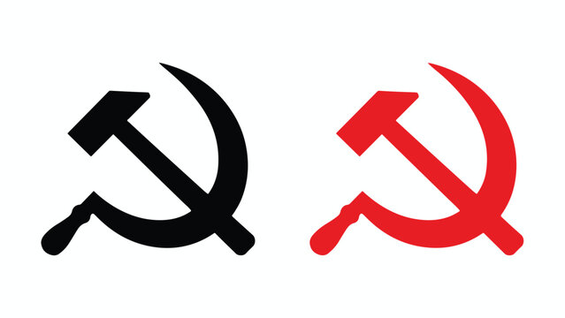 Hammer and Sickle Communist Symbol Black and Red attr ngrxliuqrqgrh