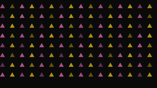 Rangoli triangle pattern background color shifting animation