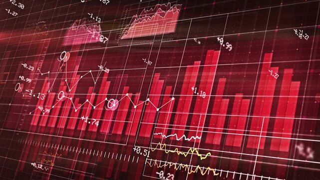 Financial Crisis Stock Market Decreasing Bearish Trend Chart
