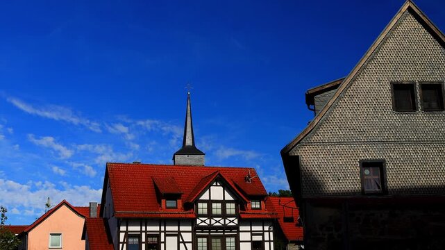 the german city of schluechtern 4k video