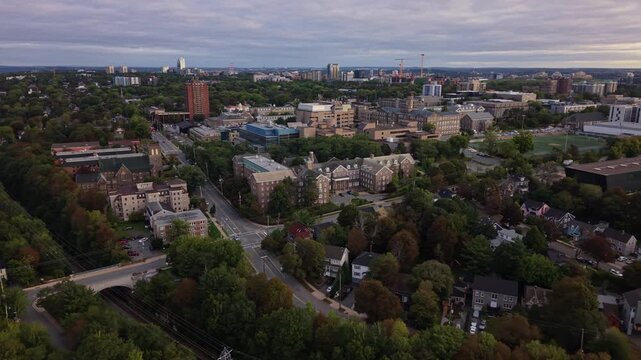 Explore the stunning aerial perspectives of Halifax, Canada,