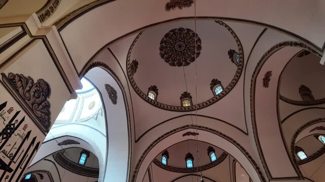 A view of the historic Grand Mosque in the city of Bursa, Turkey. It is one of the country's most important mosques.