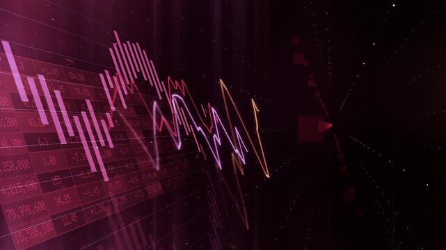 Financial Crisis Stock Market Decreasing Bearish Trend Chart
