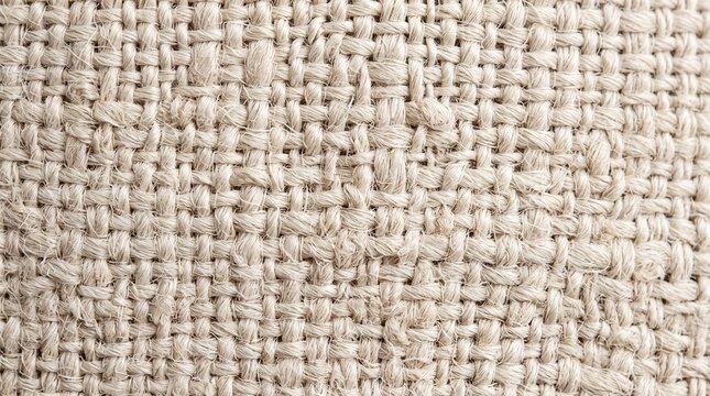 Natural Burlap Fabric Texture Background Close Up