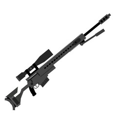 Fototapeta premium vector illustration sniper rifle 