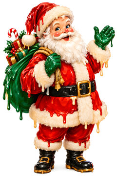 santa claus isolated on white background