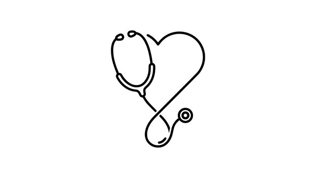 Simple black and white vector icon of a fresh avocado half with its pit, symbolizing natural health, wholesome food, and organic nutrition for various design applications
