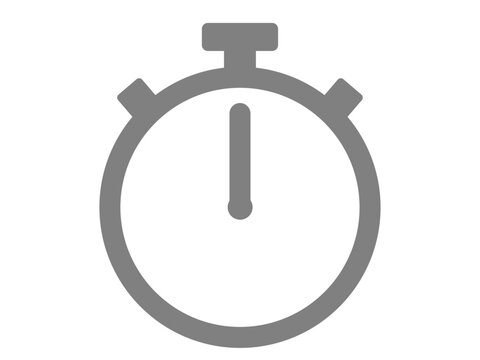 ストップウォッチ（タイマー）のマークのイラスト