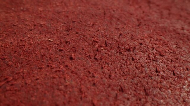 Genuine red leather texture, natural animal skin, luxury vintage cowhide background. Eco friendly leatherette, faux leather. Wallpapere, backdrop, copy space