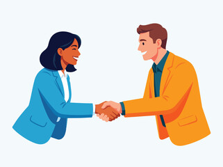 Fototapeta premium Professional handshake between business colleagues