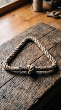 Triangle rope knot