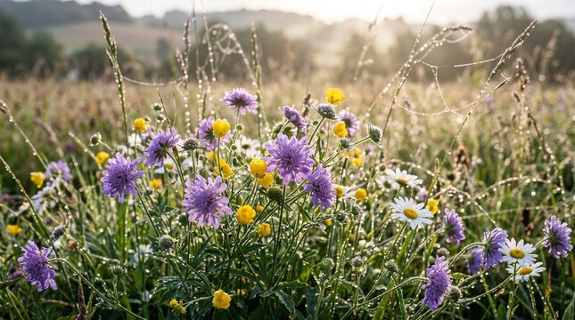 Wildflowers Morning Dew