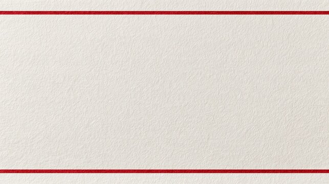 Simple Japanese-Style Washi Paper Frame Background (Red Lines)