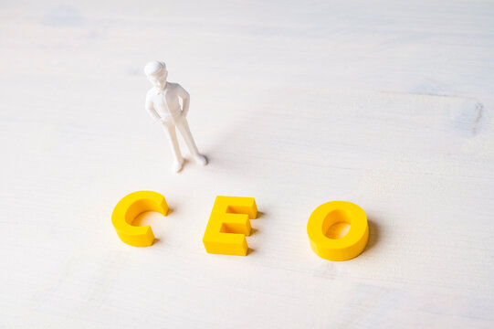 CEO executive leadership and corporate management concept with businessman
