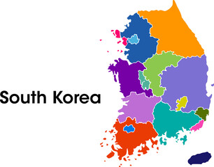 south korea map © Renata