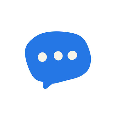 blue chat bubble