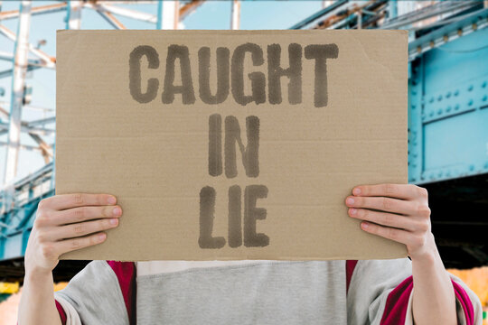 "Caught in lie" Official exposed for false statements or contradictory actions. DECEPTION. CREDIBILITY. CAUGHT. CONTRADICTION. SCANDAL.
