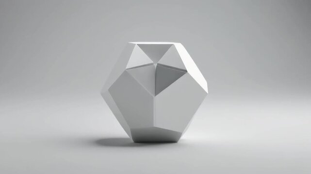 Geometric polyhedron unfolding and refolding like origami