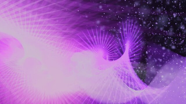 A captivating digital rendering of a cosmic phenomenon featuring a swirling vortex of luminous purple and magenta hues