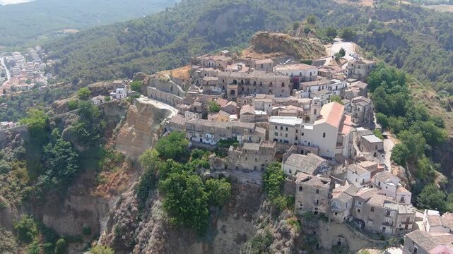 Rabatana, centro storico di Tursi visto dall'alto