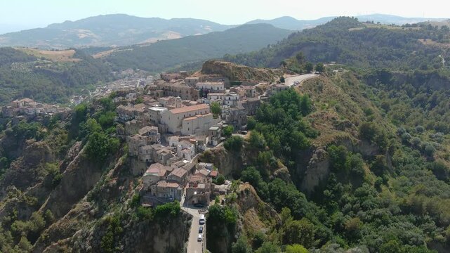 Rabatana, centro storico di Tursi visto dall'alto