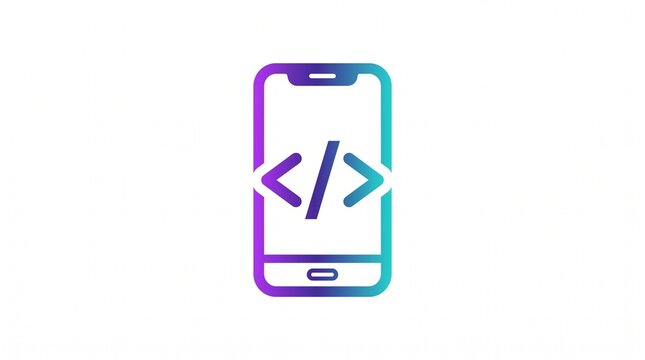Mobile app development icon