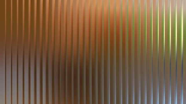 Vertical ribbed texture with gradient brown and green light effects