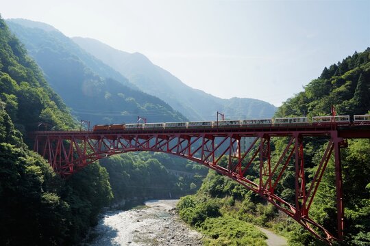 黒部渓谷鉄道の風景　新山彦橋
