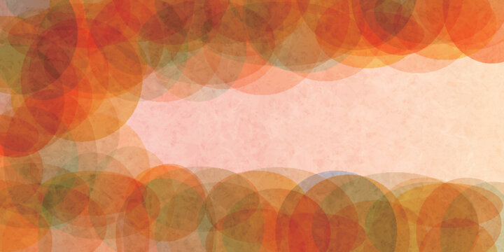Soft Watercolor Orange Circular Pattern Abstract Background