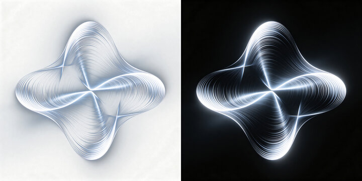 Interference Light Optical Structure, Bright and Dark Fringe Patterns